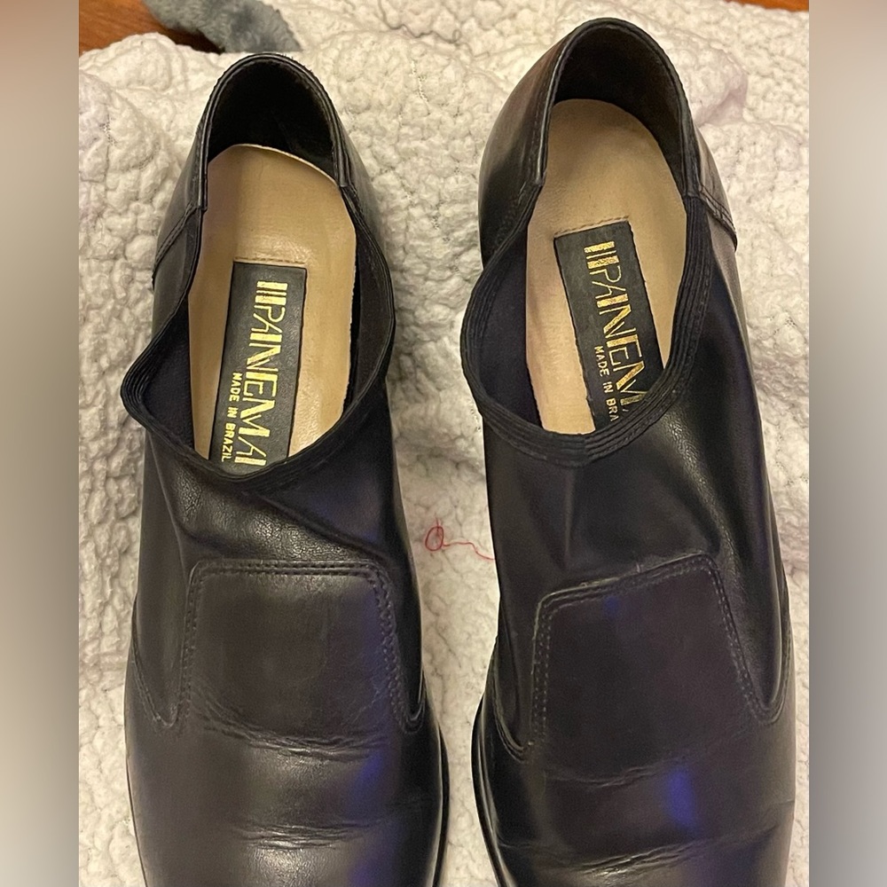 Black loafer heels